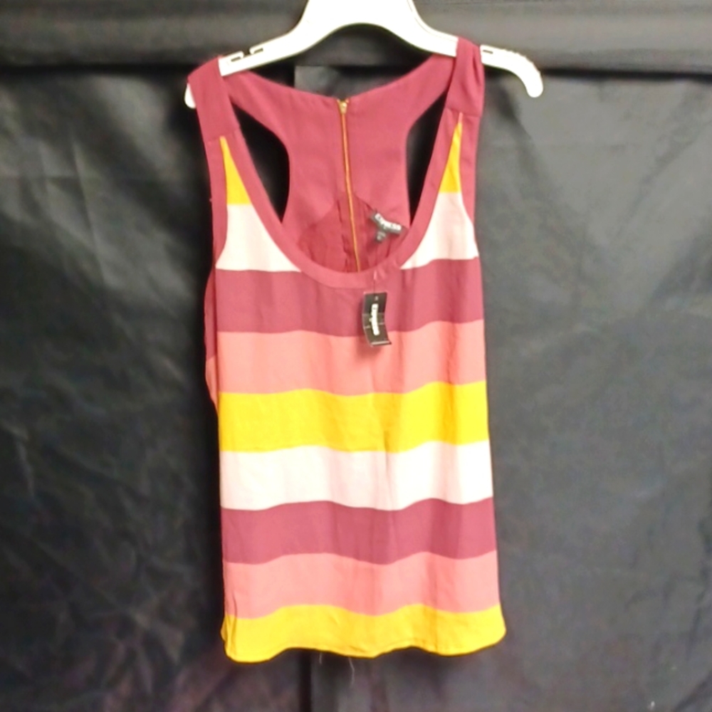 Striped Sleeveless Top - Multicolor